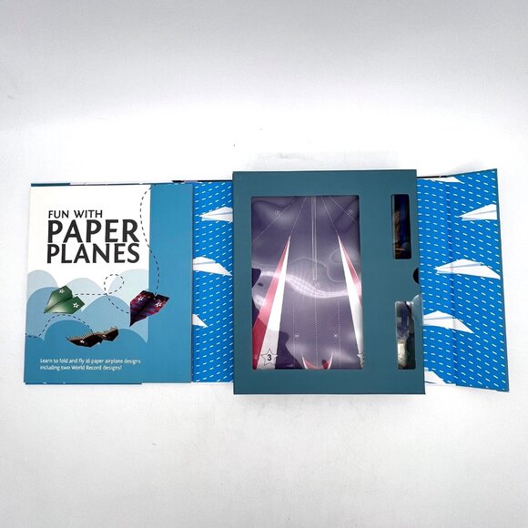 Fun With Paper Planes Set By SpiceBox 60 Planes Fold & Fly Book & Power Launcher - Picture 5 of 12